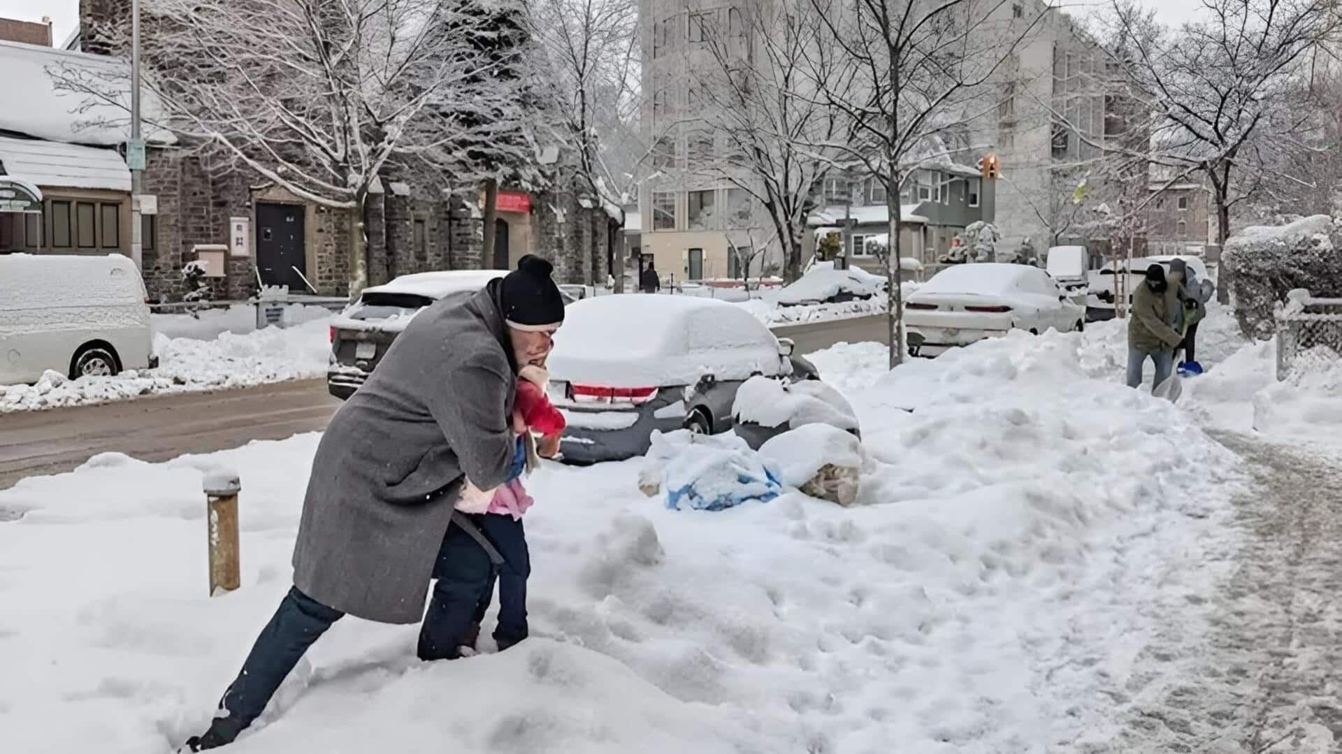 America: ఈశాన్య అమెరికాను ముంచెత్తిన మంచు తుఫాను 