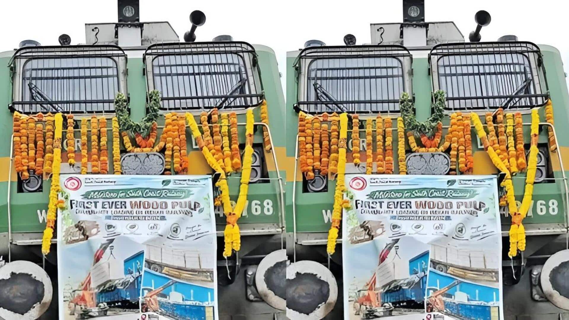 Wood Pulp Railway Transport: రైల్వేలో సరికొత్త మైలురాయి.. తొలిసారి రైలులో ఉడ్‌ పల్ప్