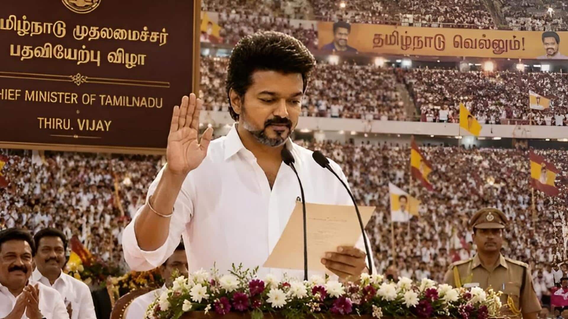 TVK Vijay: 'విజయ్ అనే నేను'.. సీఎంగా ప్రమాణ స్వీకారానికి సిద్ధమైన టీవీకే చీఫ్