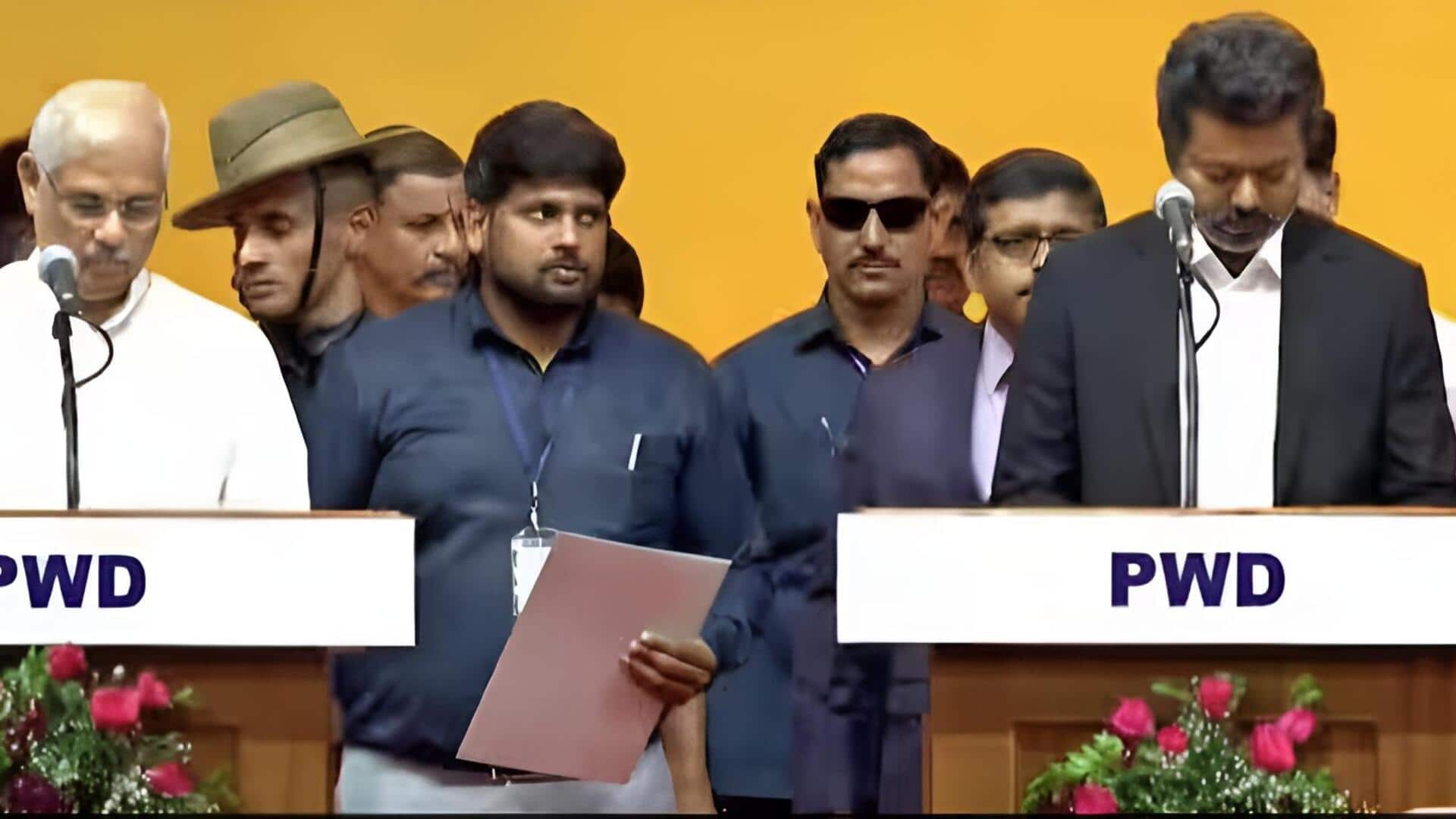 Vijay Oath Ceremony: 'విజయ్ అనే నేను..' తమిళనాడు సీఎంగా దళపతి ప్రమాణ స్వీకారం