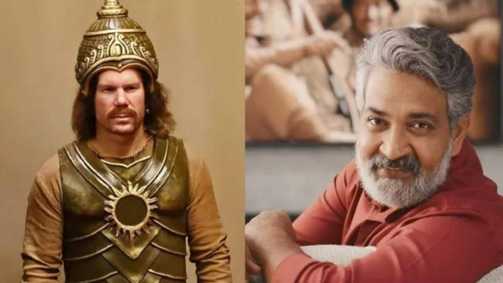 SS Rajamouli:డేవిడ్ వార్నర్‌కు బాహుబలి గిఫ్ట్.. SS రాజమౌళి తరఫున అరుదైన బహుమతి!