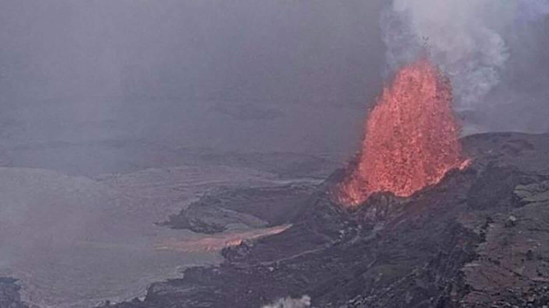 Hawaii volcano: హవాయిలో అగ్నిపర్వతం విస్ఫోటనం.. 165 అడుగుల వరకు ఎగసిపడుతున్న లావా! 