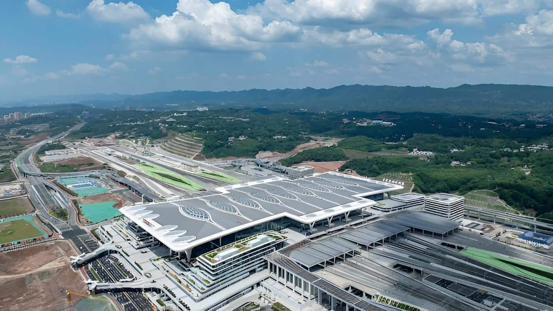Chongqing rail station: రోబోలతో రికార్డు.. 38 నెలల్లోనే భారీ హైస్పీడ్‌ రైల్వే స్టేషన్‌ నిర్మించిన చైనా