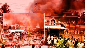 శ్రీరామ నవమి వేడుకల్లో అపశృతి; చలువ పందిళ్లు పూర్తిగా దగ్ధం