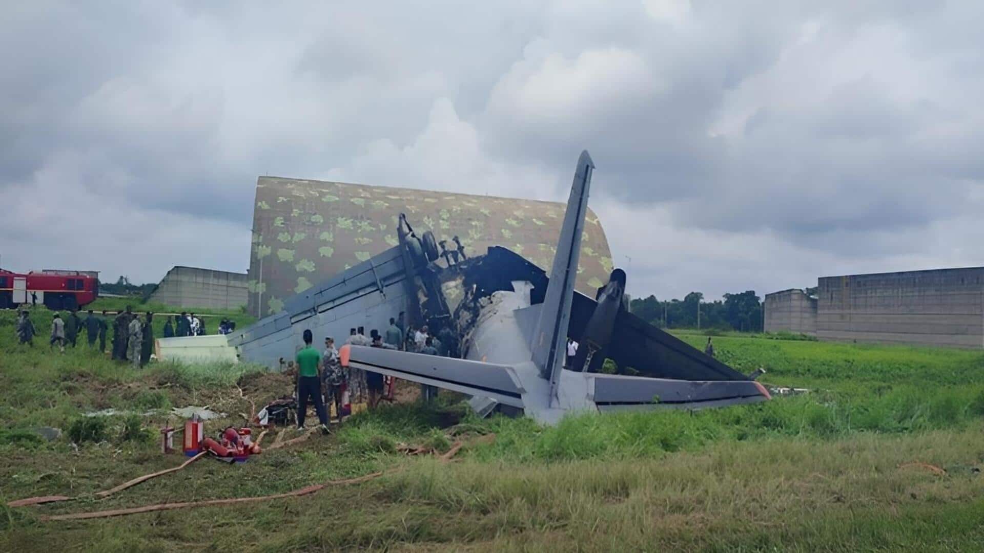 Crashed plane: అస్సాంలో భారీ ప్రమాదం.. టేకాఫ్‌ తర్వాత కుప్పకూలిన విమానం
