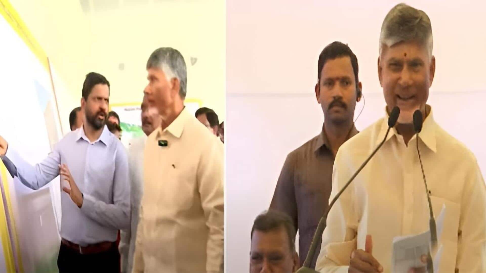 Chandra babu: అమరావతిలో రాజధాని నిర్మాణ పనులను పునఃప్రారంభించిన చంద్రబాబు 