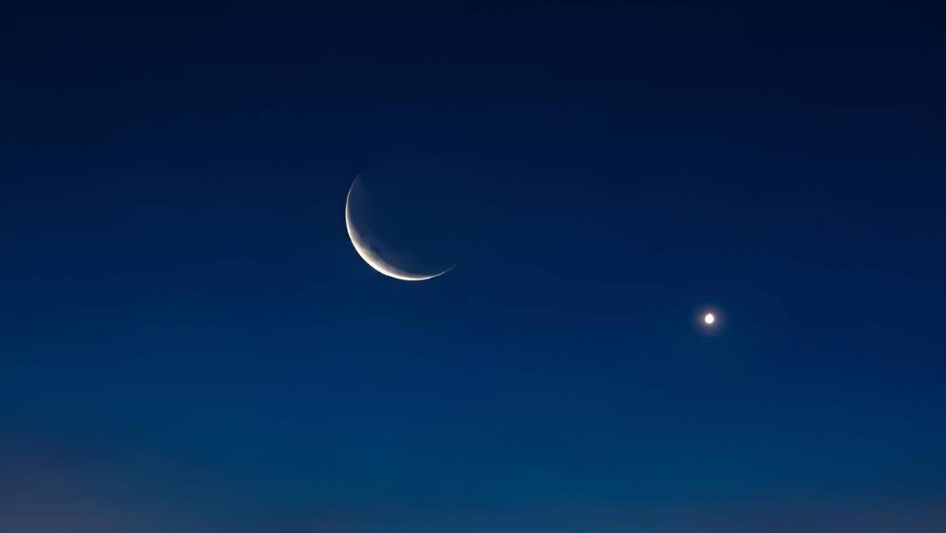 Moon Venus Conjunction: ఖగోళ ప్రేమికులకు గుడ్ న్యూస్.. ఇవాళ చంద్రుడు, శుక్రుడు ఒకే ఫ్రేమ్‌లో కనిపించే అద్భుత దృశ్యం