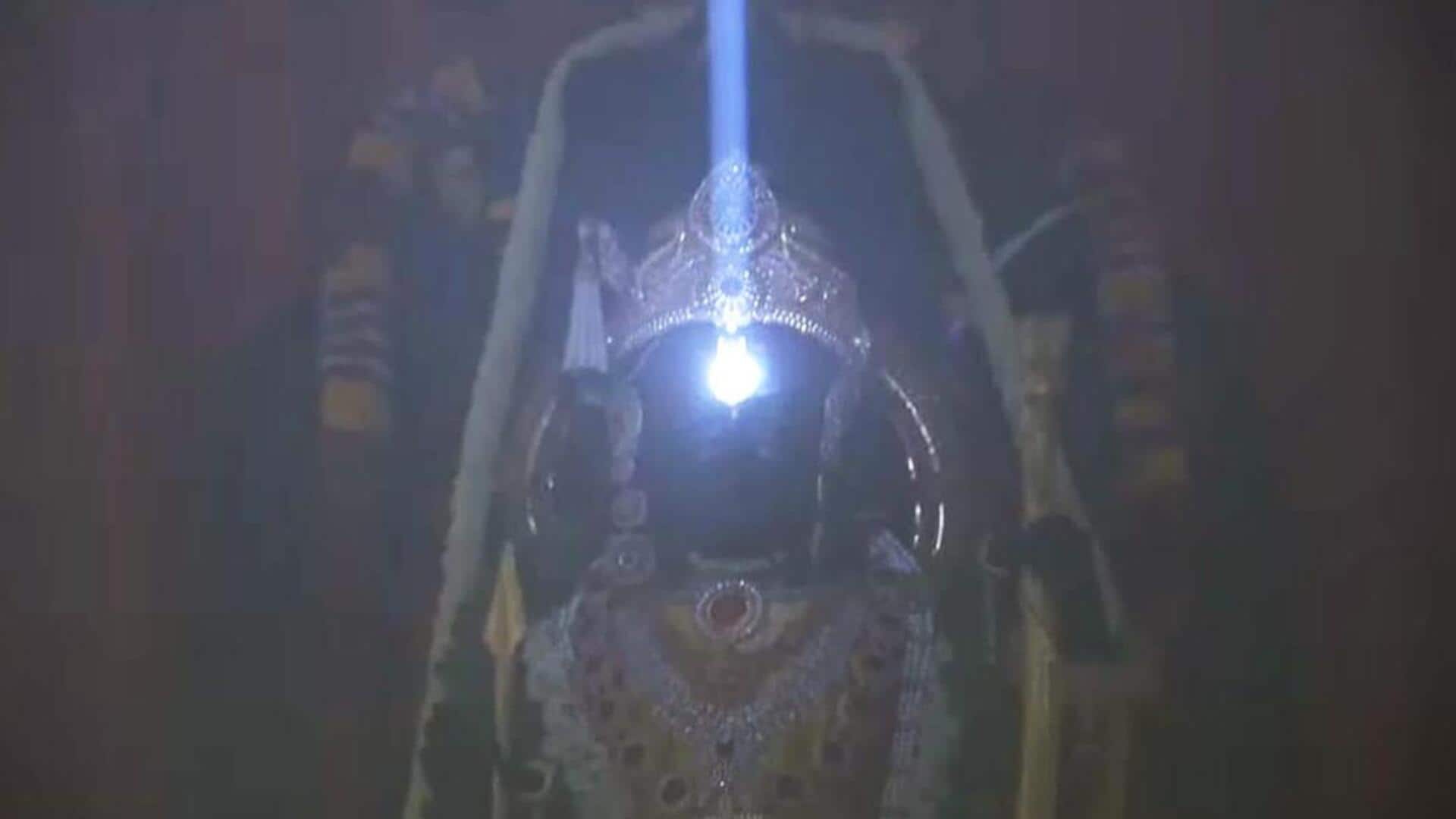 Ram Lalla Tilak: అయోధ్యలోని రామ్ లల్లాలో నుదుటిని తాకిన సూర్యకిరణాలు