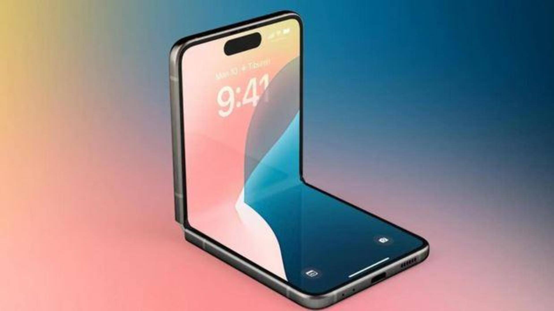 Apple's first foldable iPhone:క్లామ్‌షెల్ డిజైన్‌తో మొట్టమొదటి ఫోల్డబుల్ ఐఫోన్ ఆపిల్.. లాంచ్ ఎప్పుడంటే