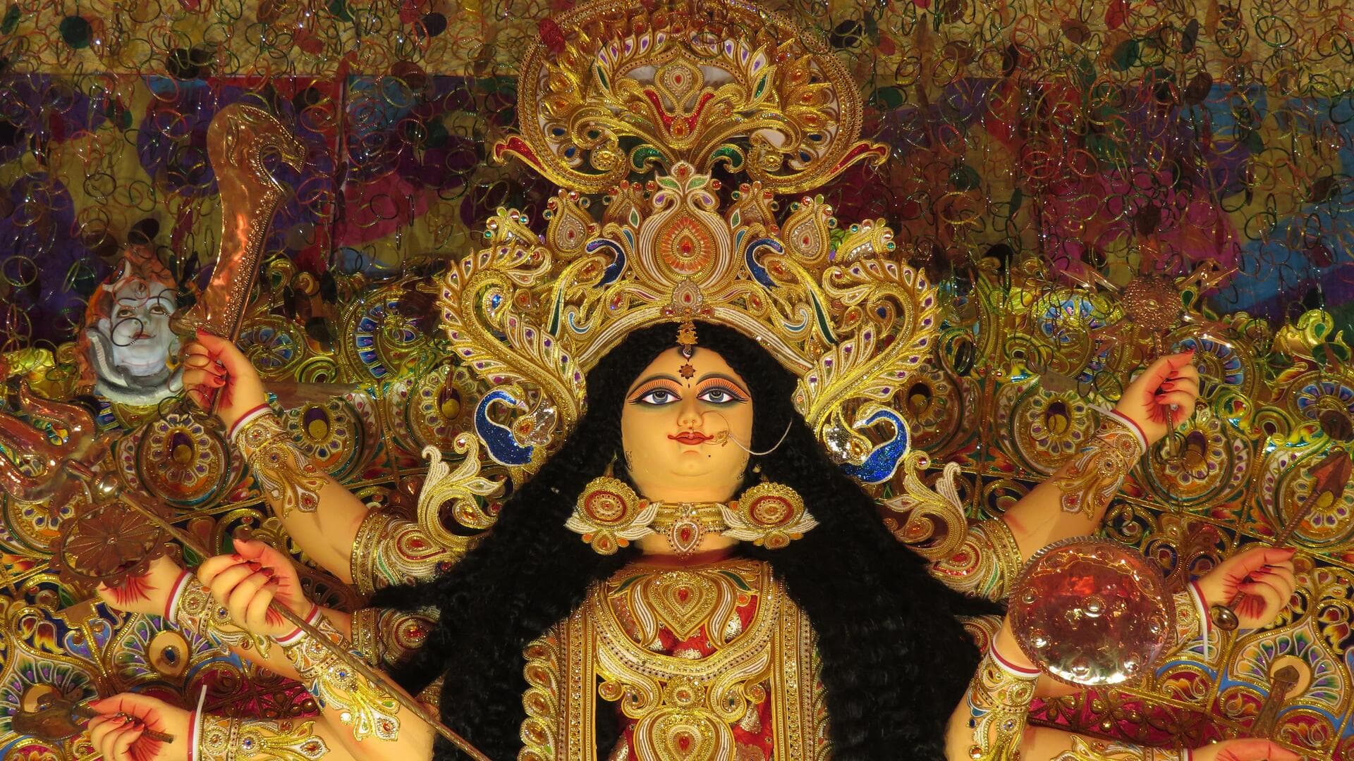 దసరా నవరాత్రి 2023: ఐదవరోజు శ్రీ మహాచండీ అలంకరణలో అమ్మవారి దర్శనం 