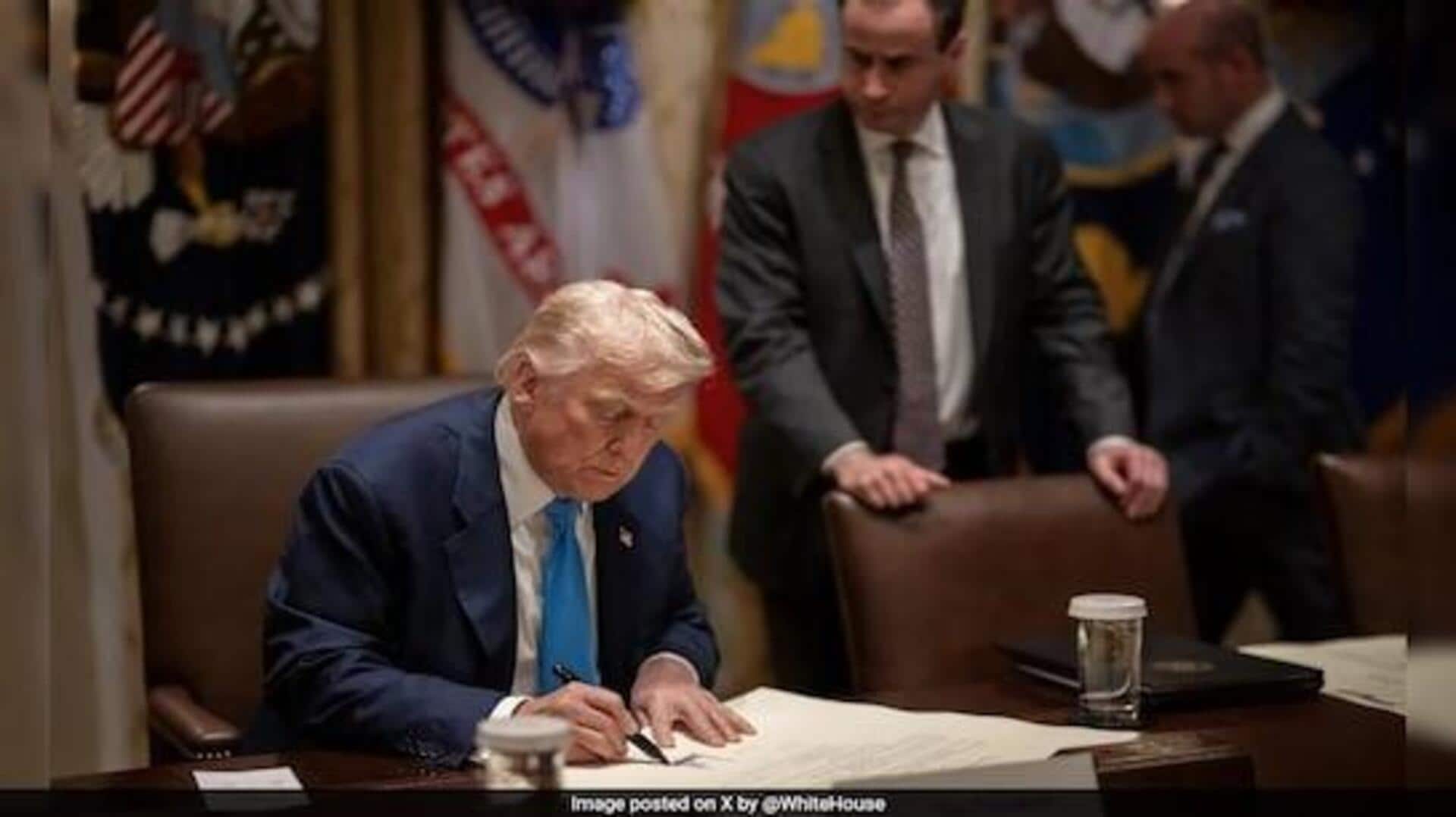 Donald Trump: వాణిజ్యం నిలిపేస్తానని బెదిరించడంతోనే ఇరు దేశాలు వెనక్కి తగ్గాయన్న ట్రంప్