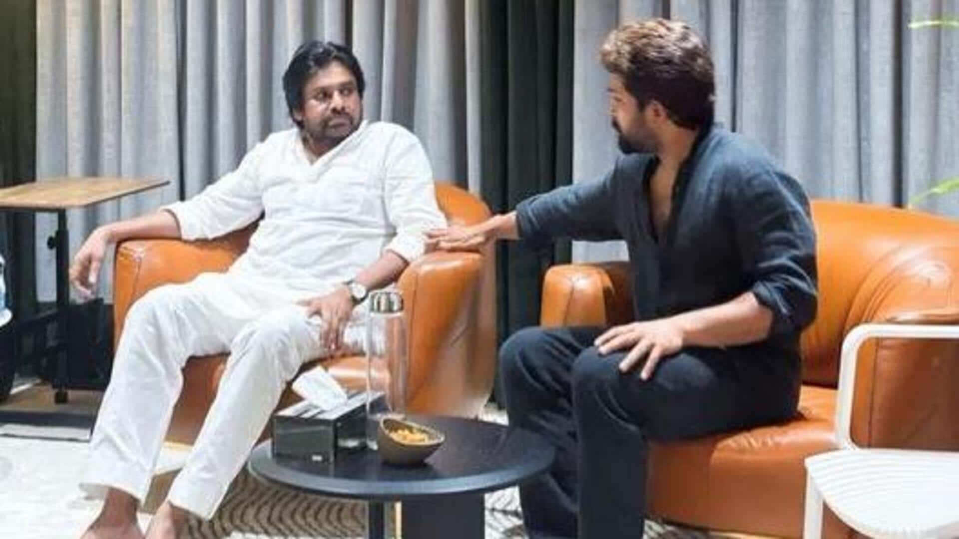 Pawan Kalyan : అల్లు అరవింద్, అల్లు అర్జున్ను పరామర్శించిన పవన్ కళ్యాణ్ Pawan Kalyan : అల్లు అరవింద్, అల్లు అర్జున్ను పరామర్శించిన పవన్ కళ్యాణ్