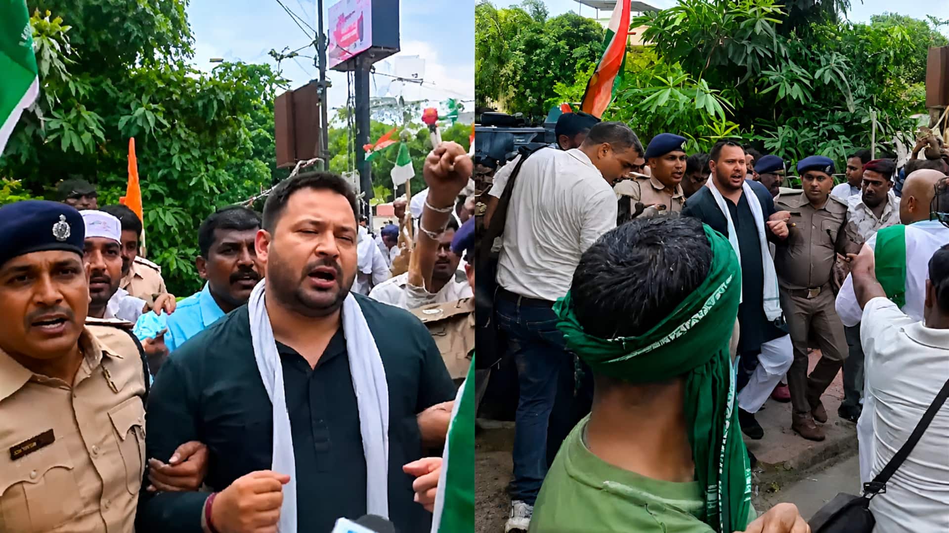 Bihar: బీహార్‌లో ఏకే-47 కాల్పుల ఘటనపై నిరసన.. తేజస్వి యాదవ్ అరెస్ట్