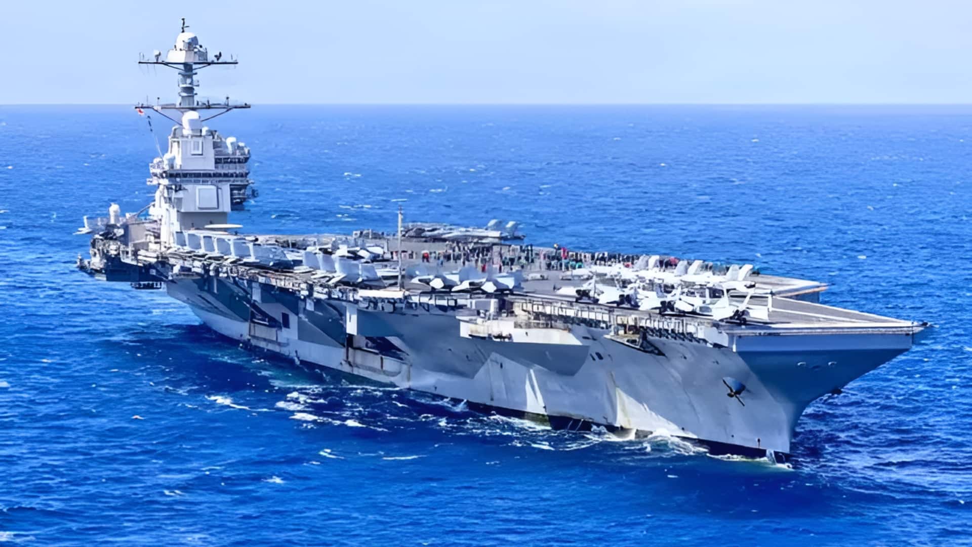 US Aircraft Carrier: పశ్చిమాసియాను వీడిన అమెరికా విమాన వాహక నౌక జెరాల్డ్‌ ఆర్‌ ఫోర్డ్‌..