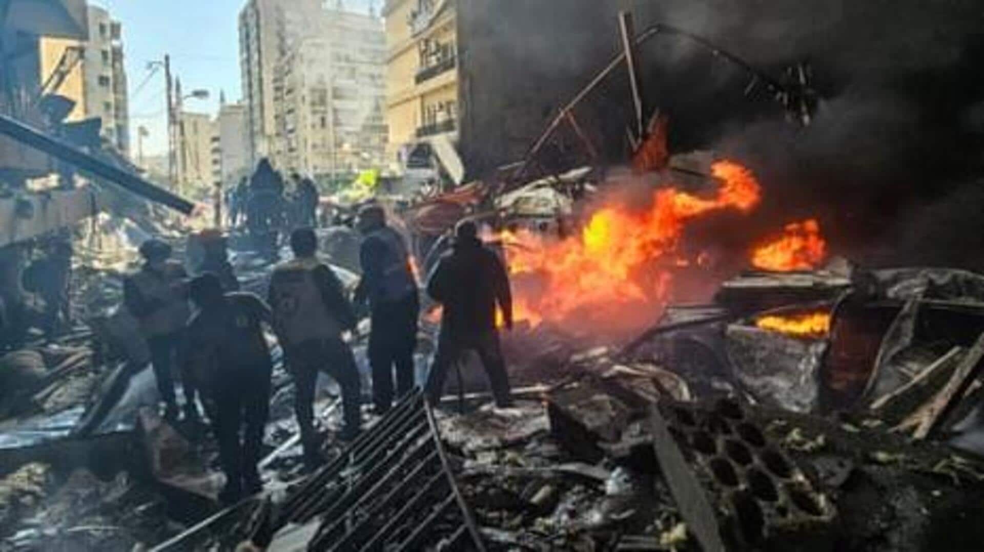 ISRAEL : లెబనాన్‌పై ఇజ్రాయెల్ బాంబుల దాడులు.. 10 నిమిషాల్లో 100కి పైగా వైమానిక శ్రేణులు