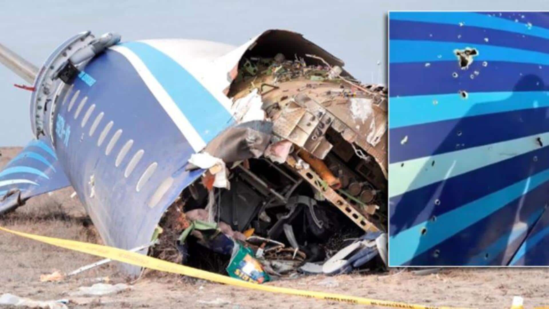 Plane crash: అజర్‌ బైజన్‌ ఎయిర్‌లైన్స్‌ ప్రమాదం.. విమానంపై బుల్లెట్‌ రంధ్రాలు?