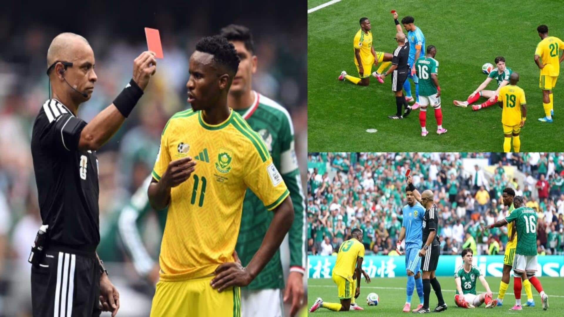 FIFA : తొలి మ్యాచ్‌లోనే మూడు రెడ్ కార్డులు.. చర్చనీయాంశమైన రిఫరీ నిర్ణయాలు