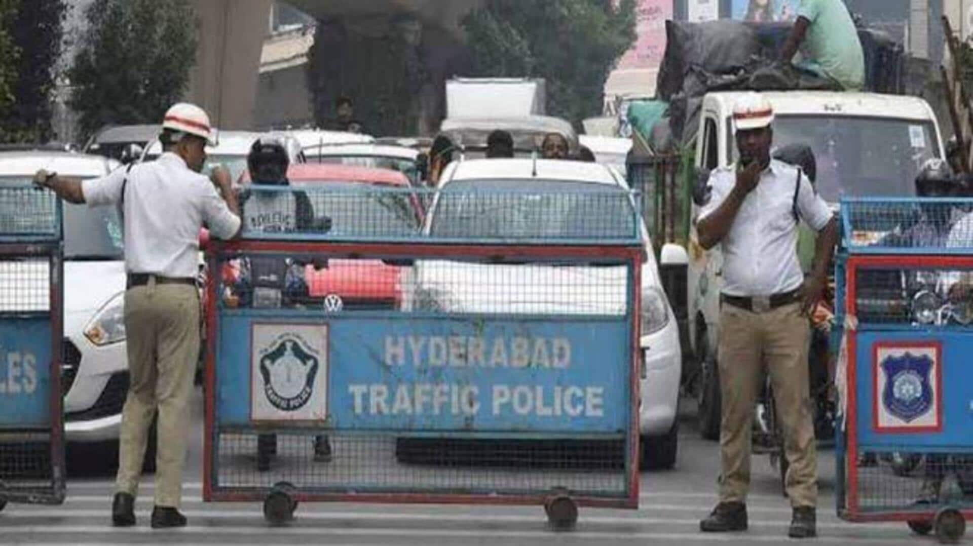 Traffic Alert : హైదరాబాద్‌లో వాహనదారులకు అలర్ట్‌.. రేపటి నుంచి సెప్టెంబర్‌ 6 వరకు ట్రాఫిక్‌ ఆంక్షలు