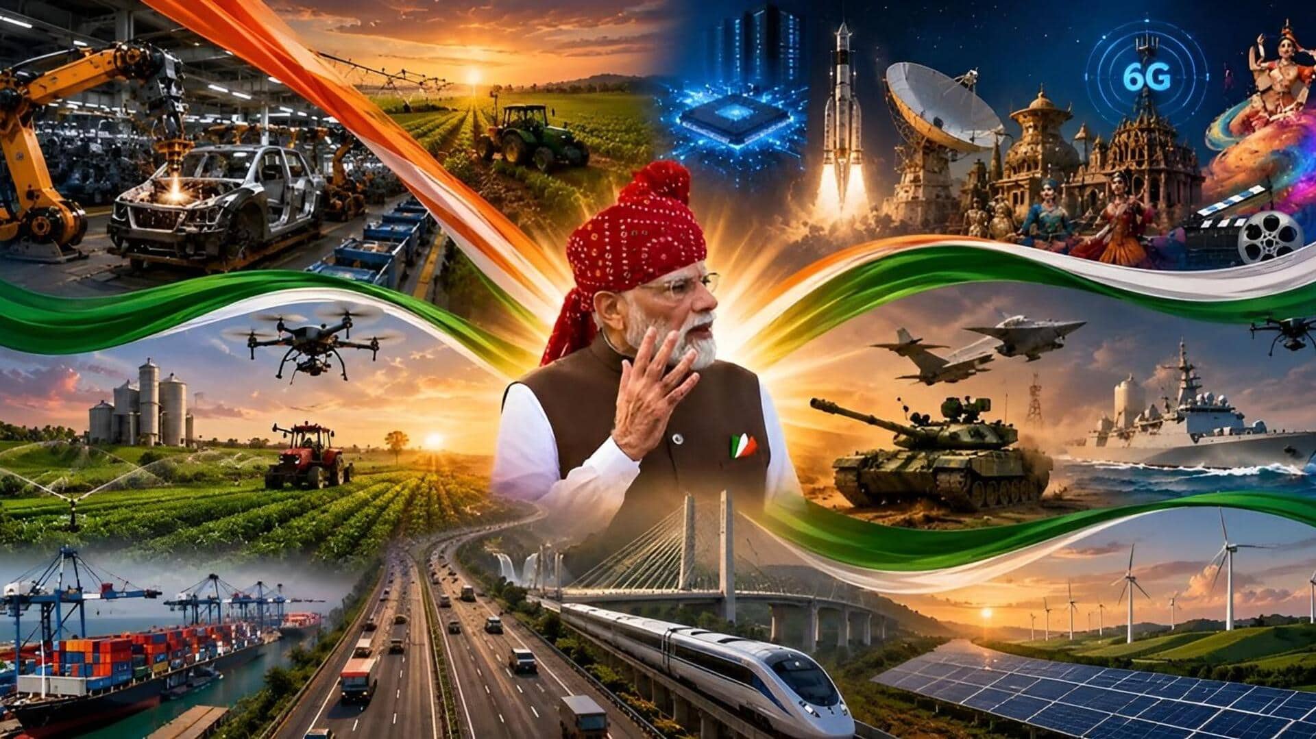 PM Modi's Saptdhara Vision: భారత్‌ అభివృద్ధికి 'సప్తధార'.. మోదీ ప్రసంగంలో 7 కీలక అంశాలివే