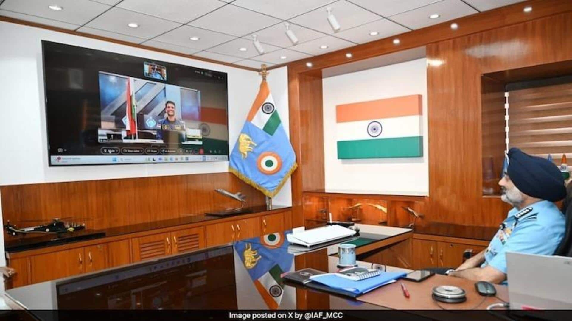 IAF: 'శుభాంశు కొత్త అధ్యాయం లిఖించాలి'.. శుక్లాకు ఎయిర్ చీఫ్ మార్షల్ అమర్ ప్రీత్ సింగ్ శుభాకాంక్షలు IAF: 'శుభాంశు కొత్త అధ్యాయం లిఖించాలి'.. శుక్లాకు ఎయిర్ చీఫ్ మార్షల్ అమర్ ప్రీత్ సింగ్ శుభాకాంక్షలు