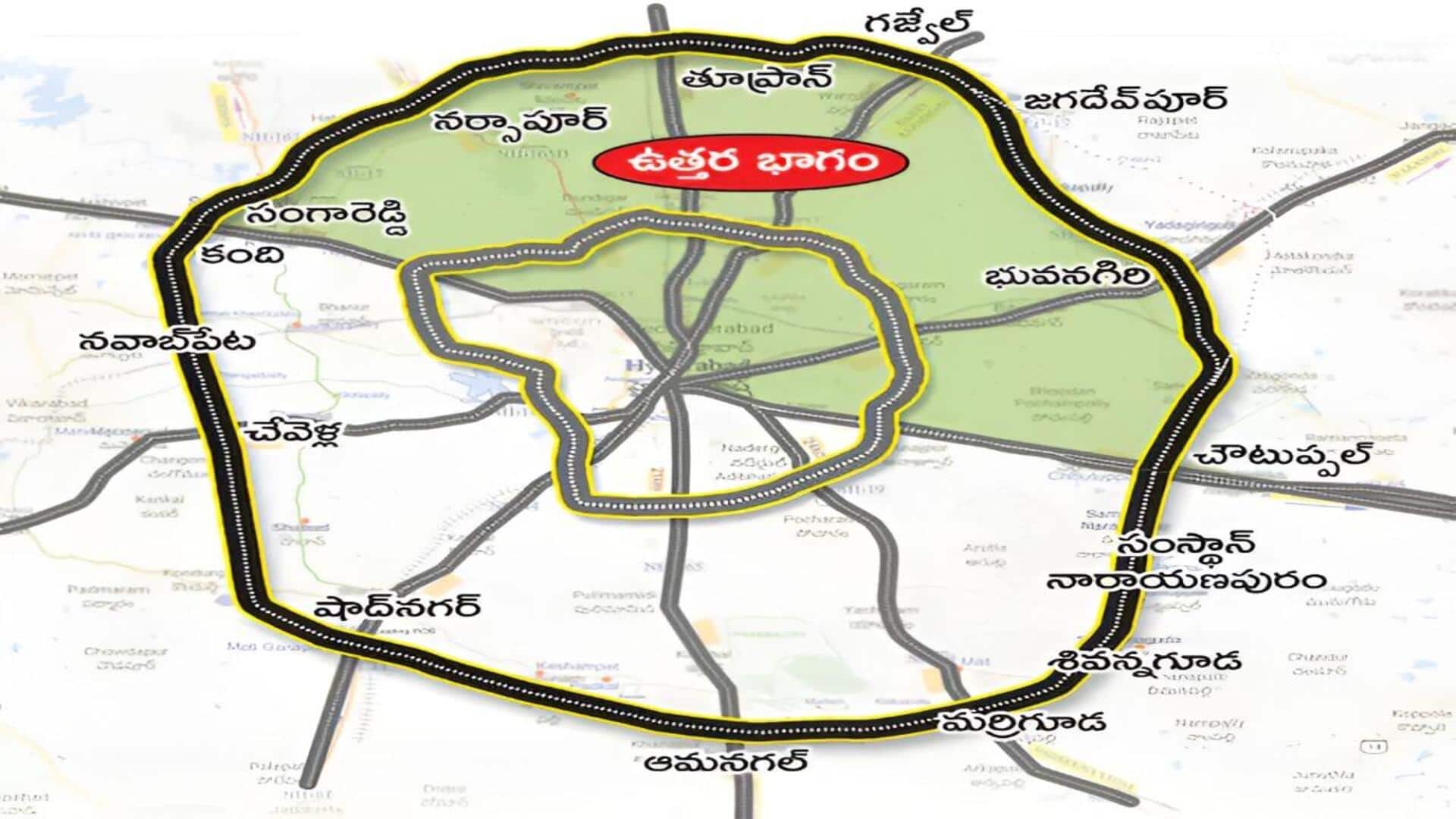 Telangana: ఆర్‌ఆర్‌ఆర్‌ ఉత్తర భాగానికి కేంద్రం గ్రీన్‌సిగ్నల్‌.. 2 ప్యాకేజీలతో బిడ్ల దాఖలుకు టెండర్ల ఆహ్వానం