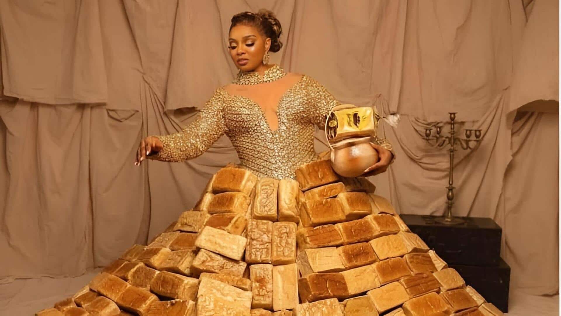 Viral bread dress: బ్రెడ్‌తో చేసిన డ్రెస్‌పై దుమారం.. ఫ్యాషనా? ఆహార వృథానా?