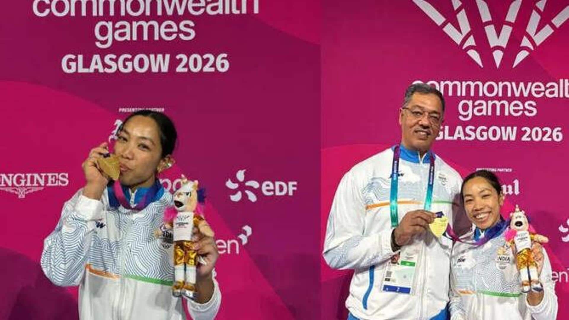 Commonwealth Games: కామన్వెల్త్‌లో మీరాబాయి వరుసగా మూడో స్వర్ణం.. రిషికాంత్‌కు రజత పతకం