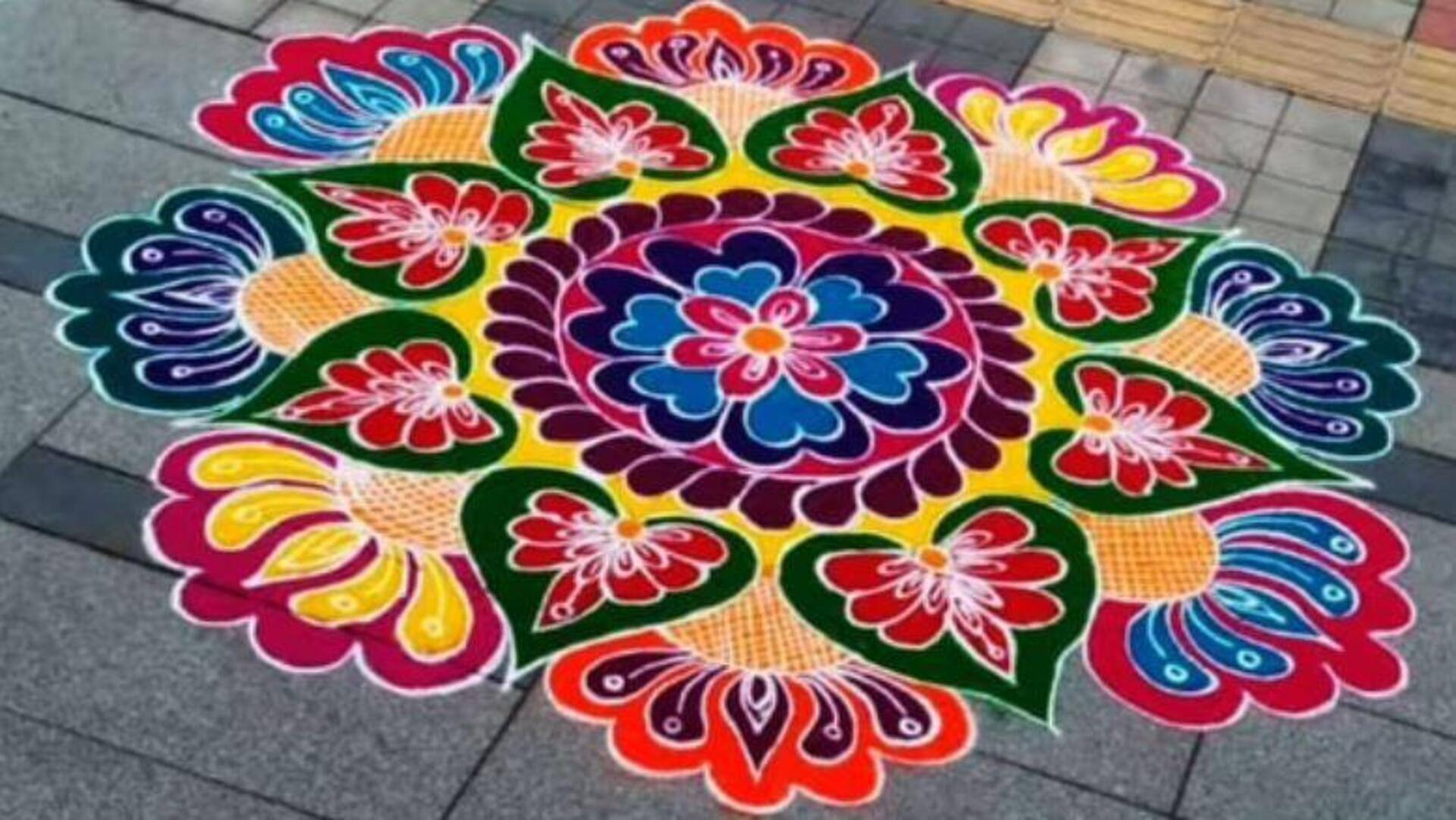 Rangoli Tips: పది నిమిషాల్లో అందమైన ముగ్గు.. రంగులు నింపడానికి సులభమైన చిట్కాలను పాటించండి!