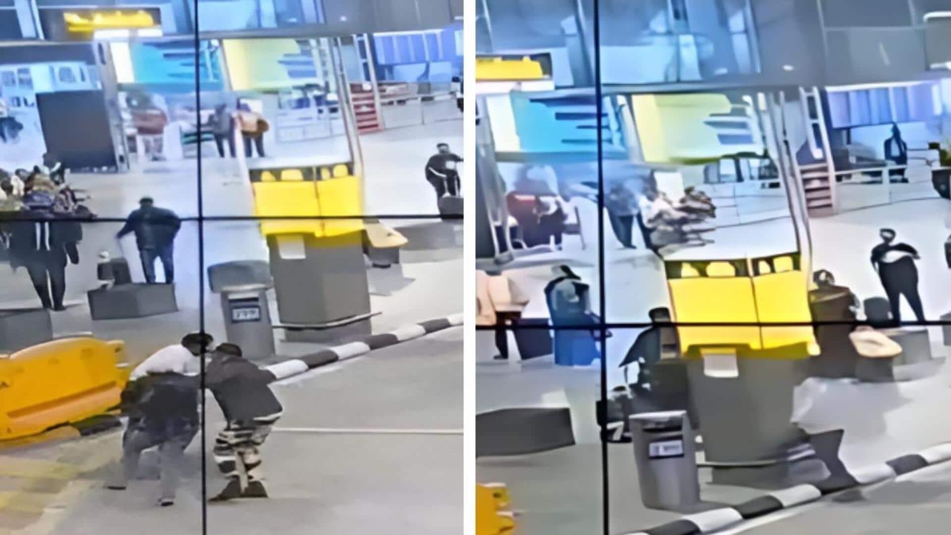 Bengaluru: బెంగళూరు విమానాశ్రయంలో కత్తి దాడిని అడ్డుకున్న CISF అధికారి