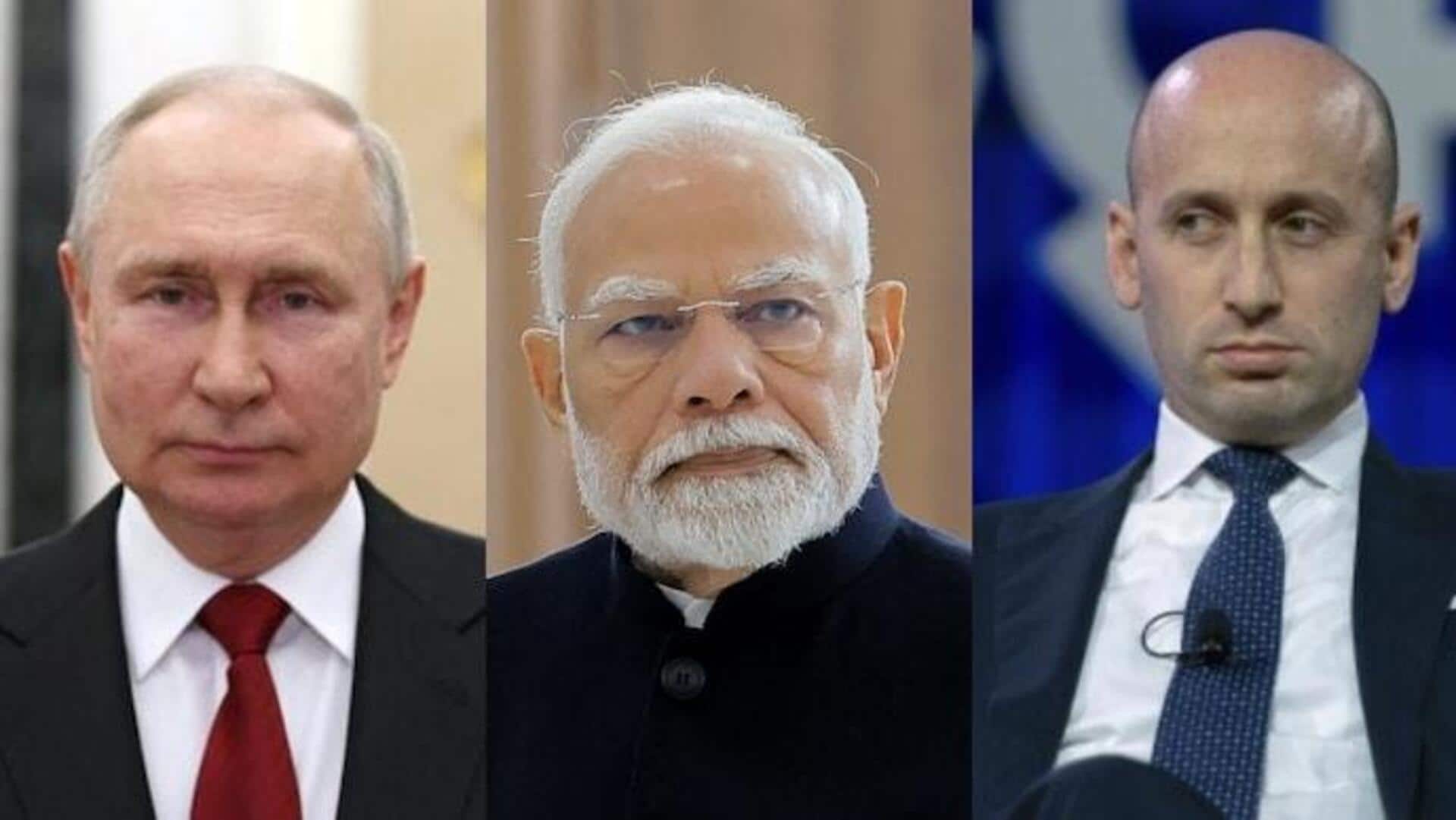 Stephen Miller: రష్యా యుద్ధానికి భారత్ నిధులు సమకూరుస్తోంది.. ట్రంప్ సహాయకుడి ఆరోపణలు.. Stephen Miller: రష్యా యుద్ధానికి భారత్ నిధులు సమకూరుస్తోంది.. ట్రంప్ సహాయకుడి ఆరోపణలు..