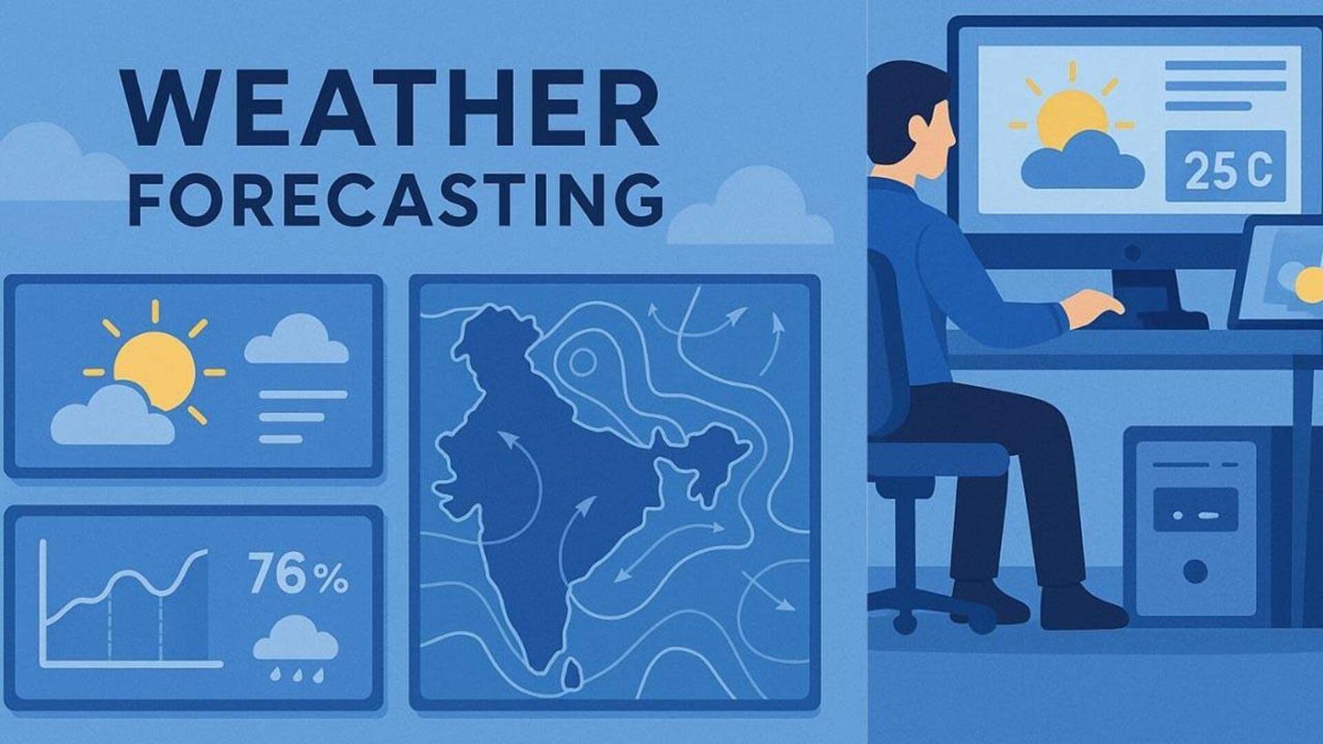 Bharat Forecast System: వాతావరణ ముందస్తు సమాచారం పక్కాగా చెప్పేలా అందుబాటులోకి మరో వ్యవస్థ.. జాతికి అంకితం చేసిన కేంద్రమంత్రి..! Bharat Forecast System: వాతావరణ ముందస్తు సమాచారం పక్కాగా చెప్పేలా అందుబాటులోకి మరో వ్యవస్థ.. జాతికి అంకితం చేసిన కేంద్రమంత్రి..!
