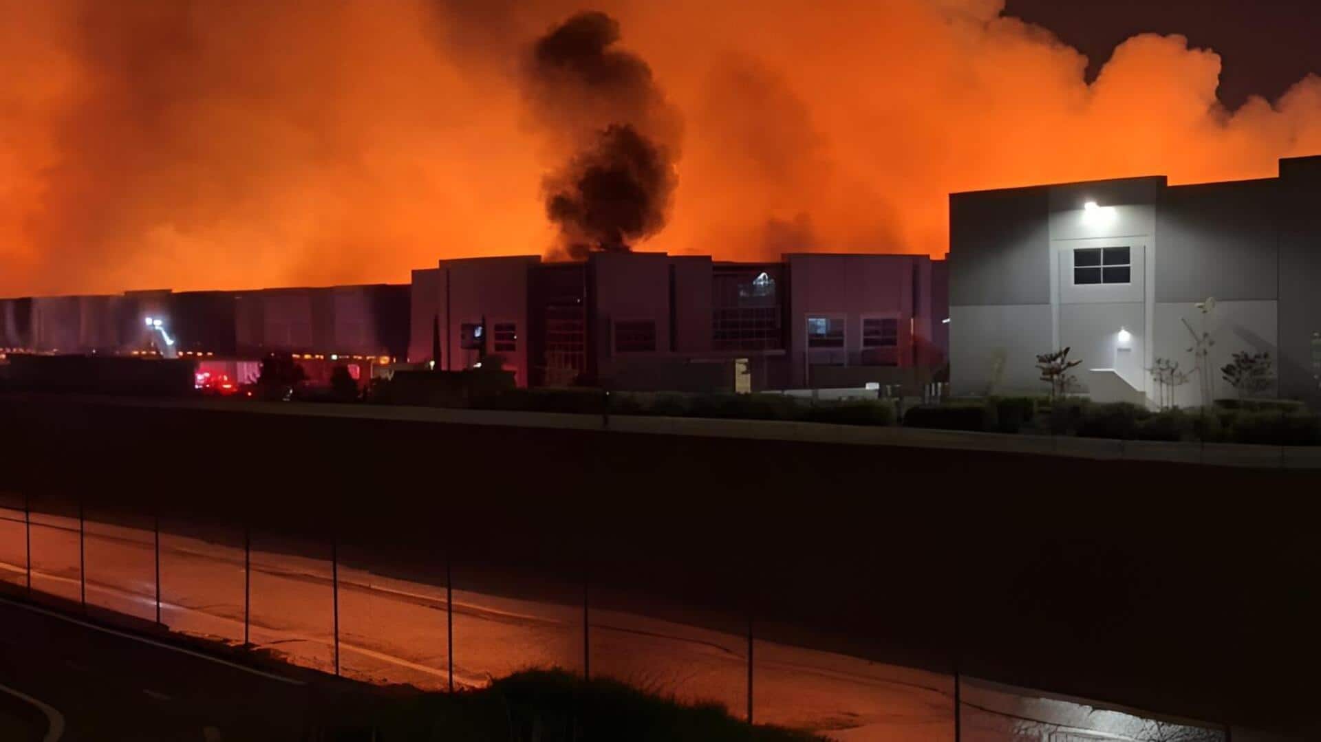 Ontario warehouse: కింబర్లీ-క్లార్క్ గోదాంకి నిప్పు పెట్టిన ఉద్యోగి .. వీడియో ఇదిగో! 