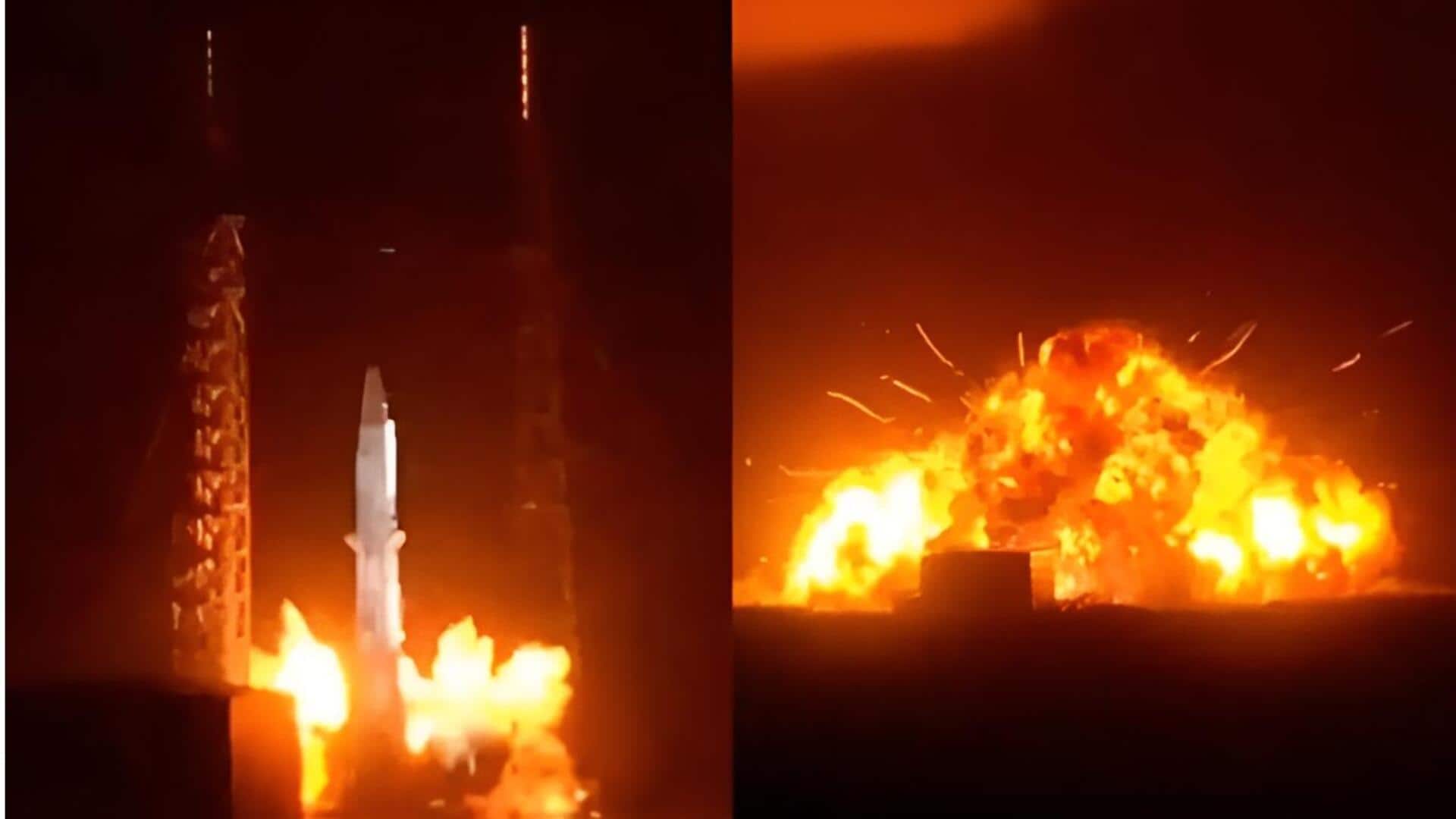 Blue Origin: ప్రయోగ వేదికపైనే పేలిన రాకెట్‌.. ఎగిసిపడ్డ అగ్నిజ్వాలలు.. వీడియో వైరల్