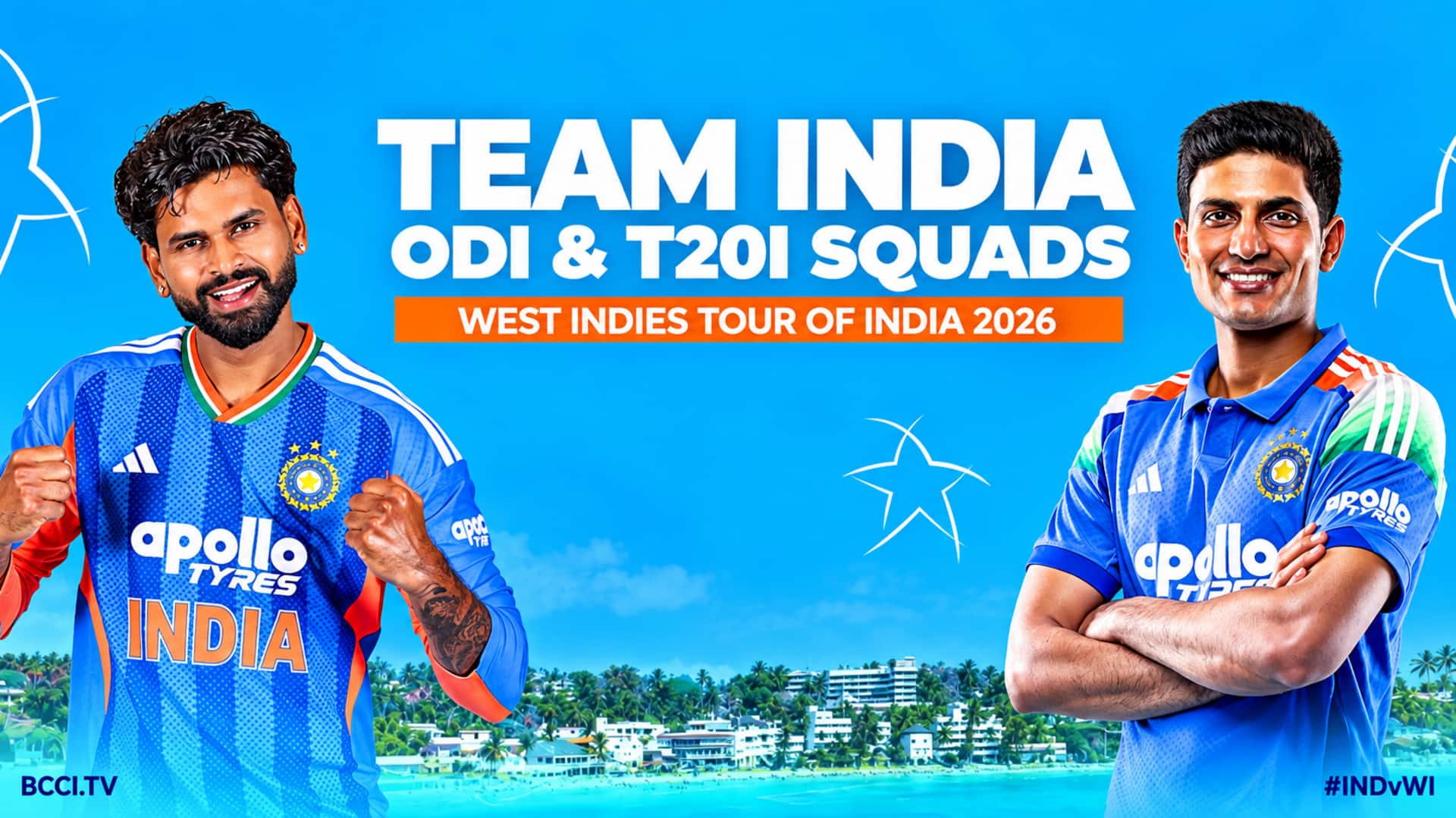 India vs WI: వెస్టిండీస్‌ సిరీస్‌కు భారత జట్ల ప్రకటన.. హార్దిక్‌, పంత్‌లకు మరోసారి నిరాశ