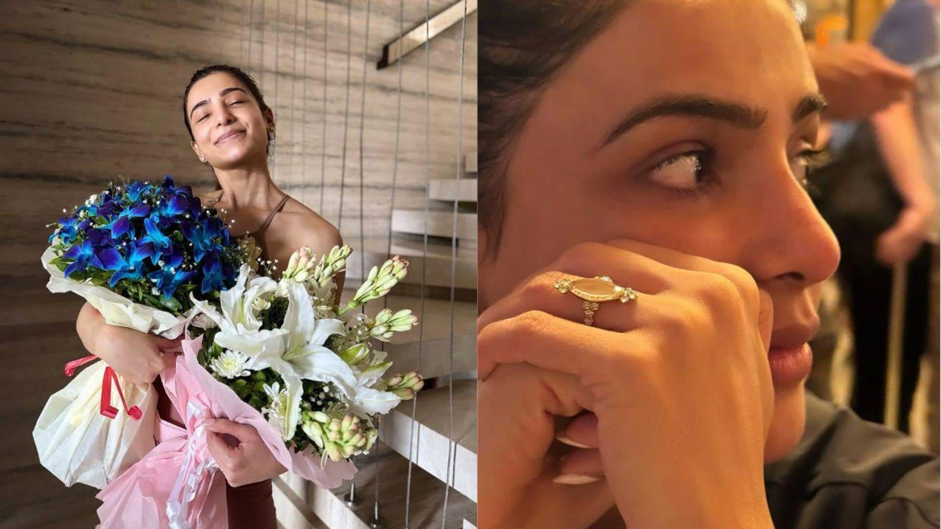 Samantha: సమంత వేలికి ప్రత్యేక ఉంగరం.. నెట్టింట ఎంగేజ్మెంట్ రూమర్స్ Samantha: సమంత వేలికి ప్రత్యేక ఉంగరం.. నెట్టింట ఎంగేజ్మెంట్ రూమర్స్