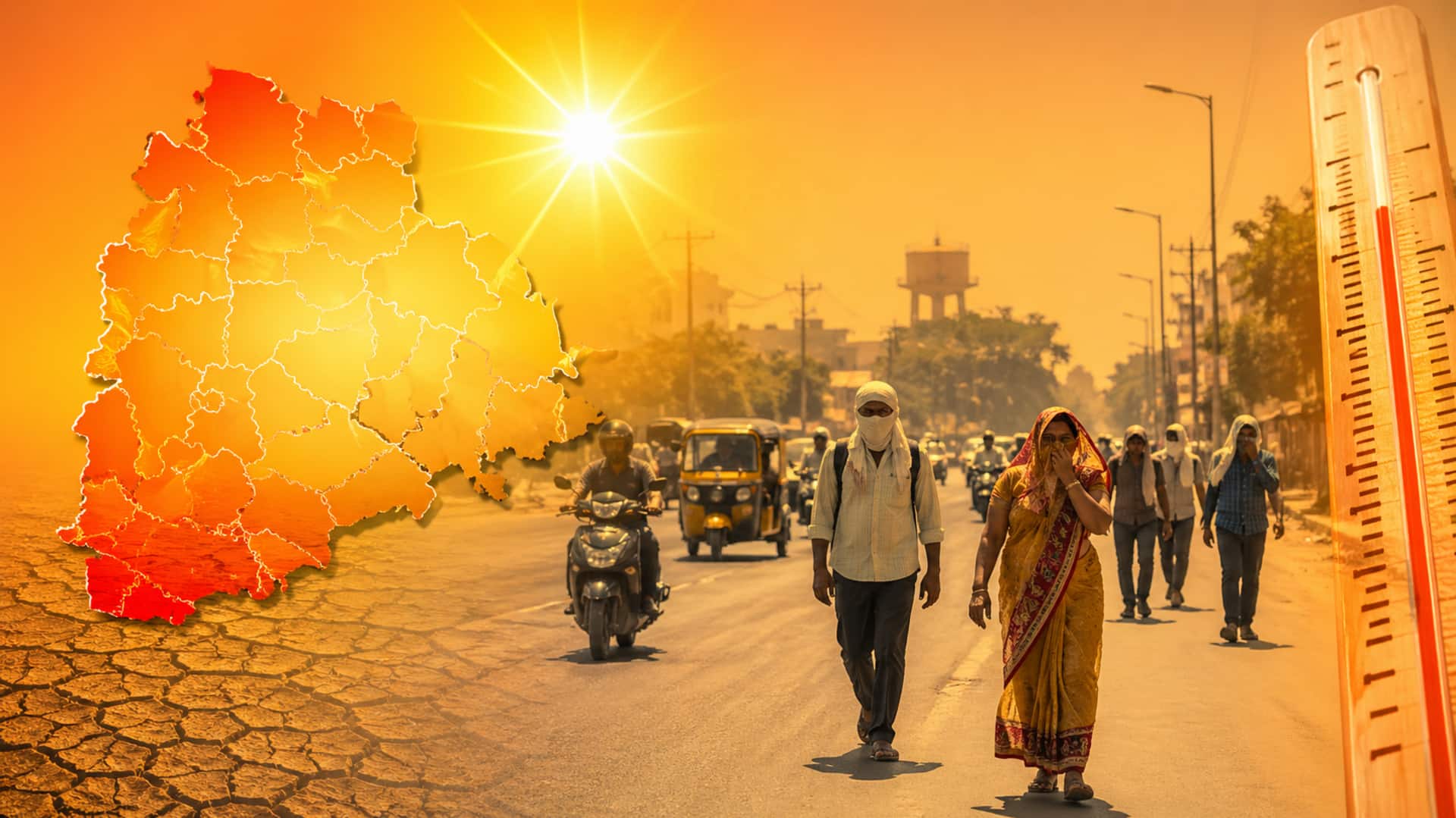 Telangana: తెలంగాణలో భగ్గుమంటున్న ఎండలు.. 8 జిల్లాల్లో రికార్డు స్థాయి ఎండలు