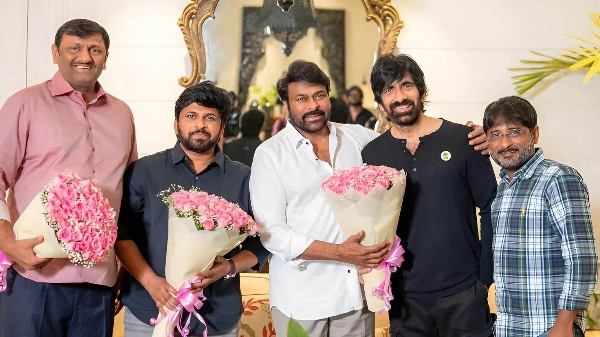 Mega Mass Moment: 'ఇరుముడి' సక్సెస్‌ సెలబ్రేషన్స్‌.. చిరు, చరణ్‌, రవితేజ పిక్స్‌ వైరల్‌!