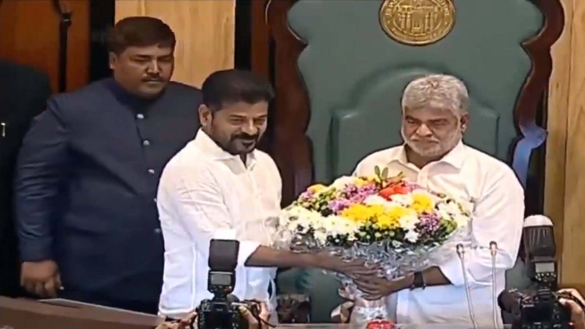 Telangana Speaker: తెలంగాణ అసెంబ్లీ పీఠంపై తొలి దళిత స్పీకర్..బాధ్యతలు స్వీకరించిన గడ్డం ప్రసాద్ కుమార్