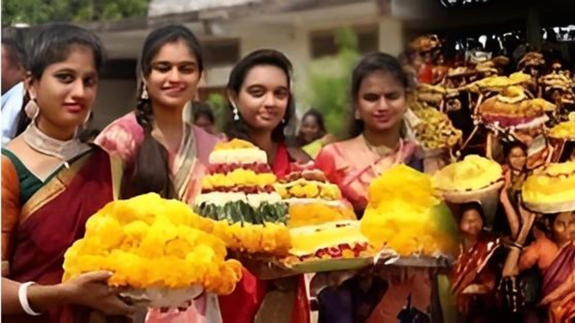 Batukamma: భక్తి, ప్రకృతి,సంస్కృతికి ప్రతీక బతుకమ్మ.. 