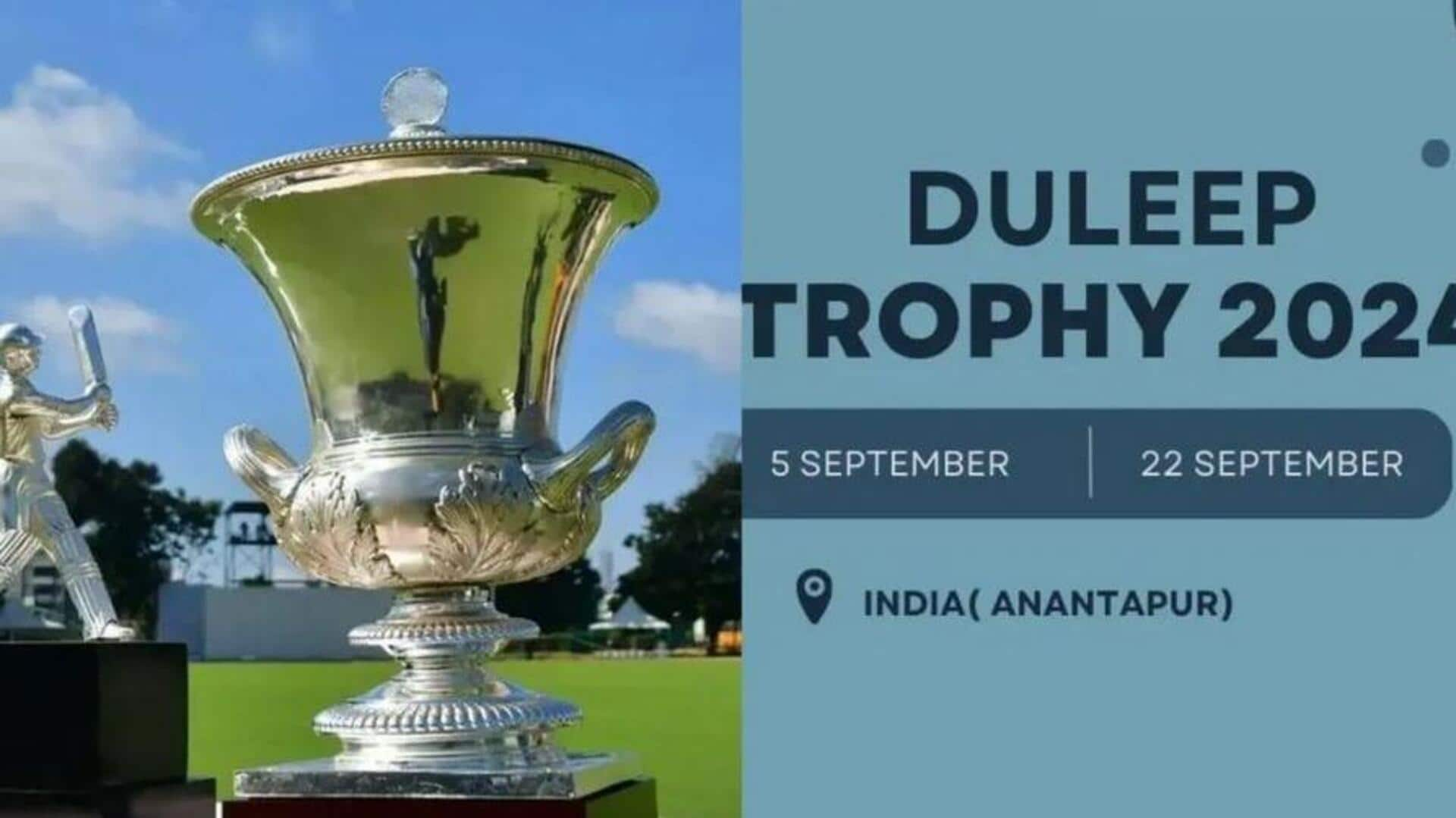 Duleep Trophy 2024: దేశవాళీ టోర్నీ'దులీప్ ట్రోఫీ' రంగం సిద్ధం.. షెడ్యూల్ వివరాలు ఇవే