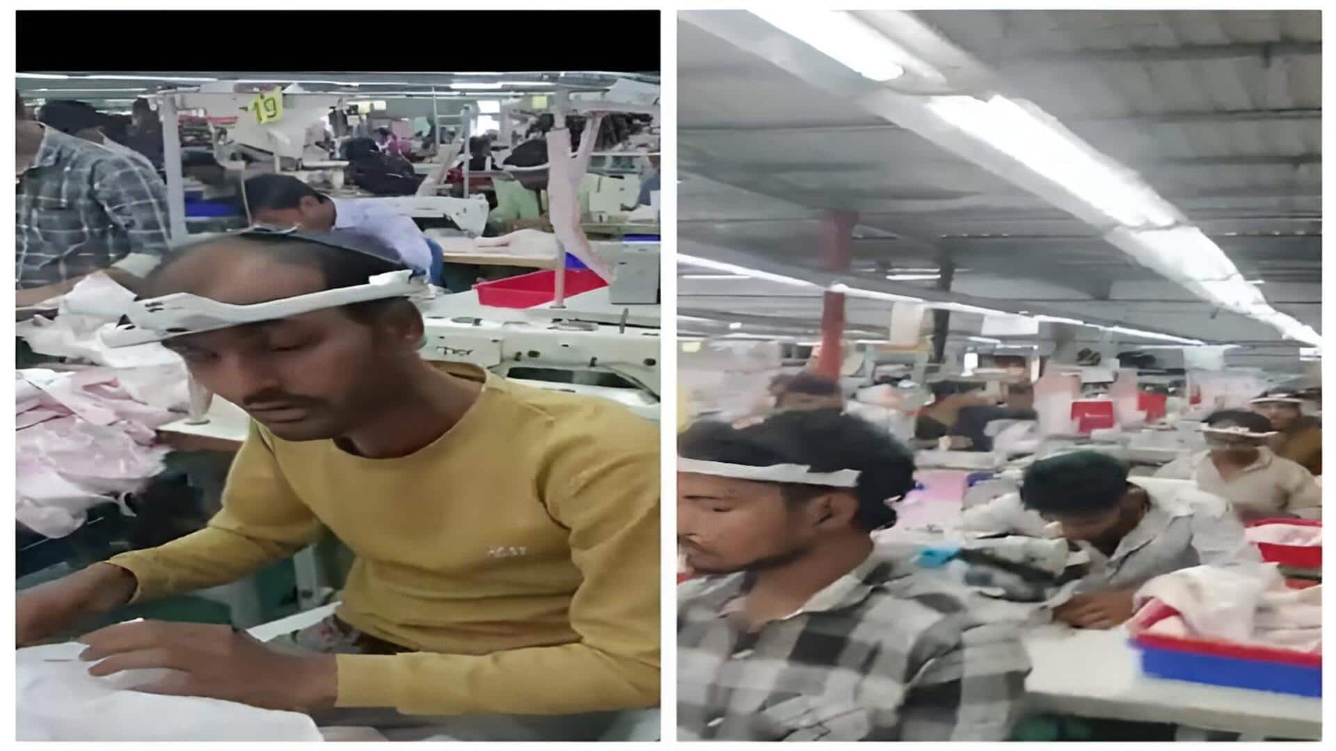 Indian Factory Workers: గార్మెంట్ ఫ్యాక్టరీల్లో తలపై కెమెరాలతో పని చేస్తున్న కార్మికులు.. అసలు కారణం ఏమిటంటే?