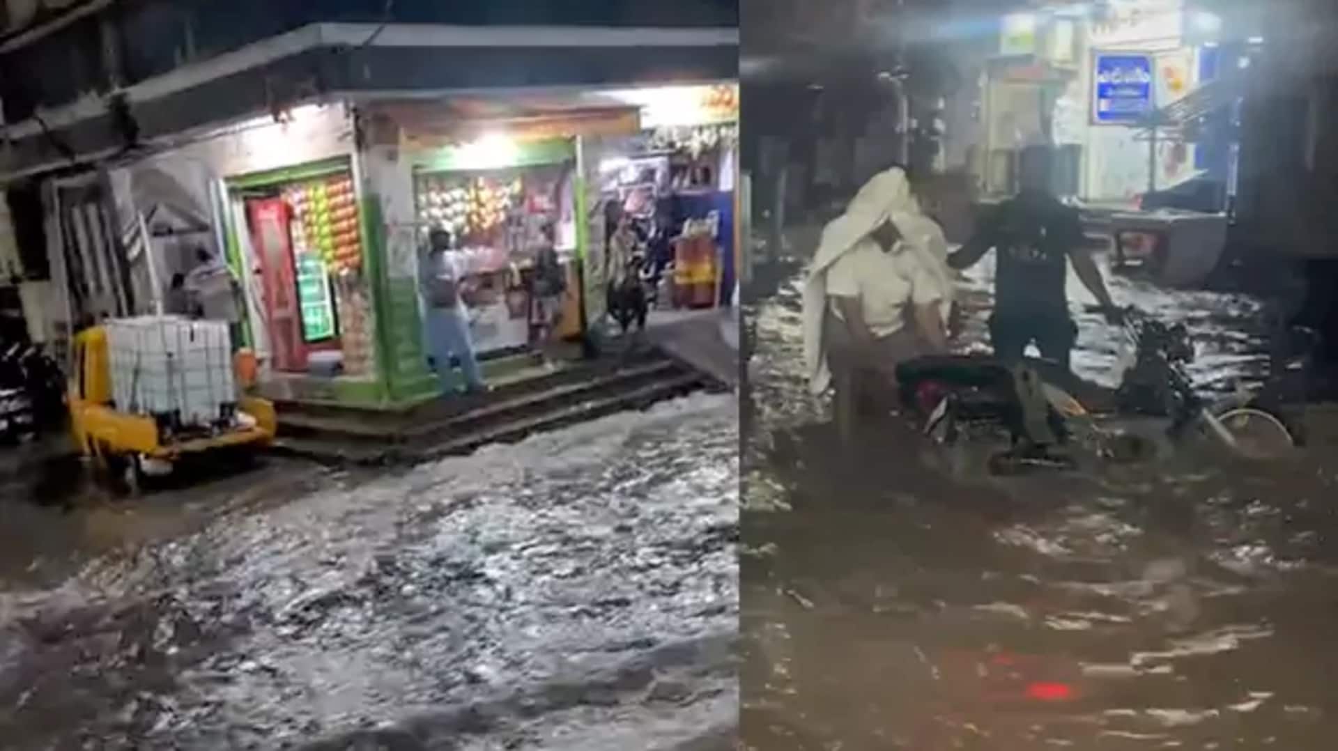 Hyderabad: హైదరాబాద్‌లో కుండపోత వర్షం.. రహదారులపై వరద, ట్రాఫిక్ జామ్