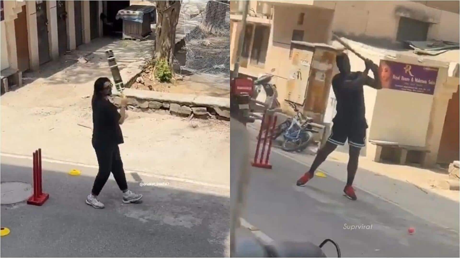 Tim David-romario Shepherd: ఢిల్లీ వీధుల్లో ఆర్సీబీ ఆటగాళ్ల సందడి.. గల్లీ క్రికెట్ ఆడిన టిమ్ డేవిడ్, రొమారియో షెఫర్డ్!