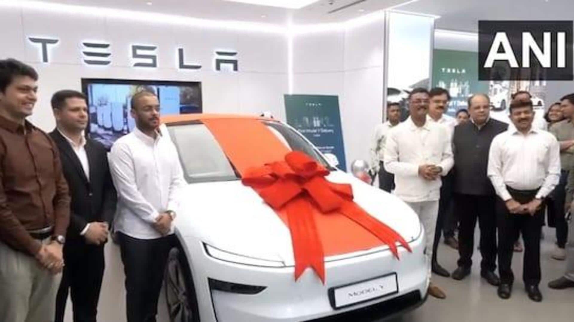 First Tesla Car: దేశంలో తొలి టెస్లా కారు.. ఎవరు కొనుగోలు చేసారంటే ? First Tesla Car: దేశంలో తొలి టెస్లా కారు.. ఎవరు కొనుగోలు చేసారంటే ?