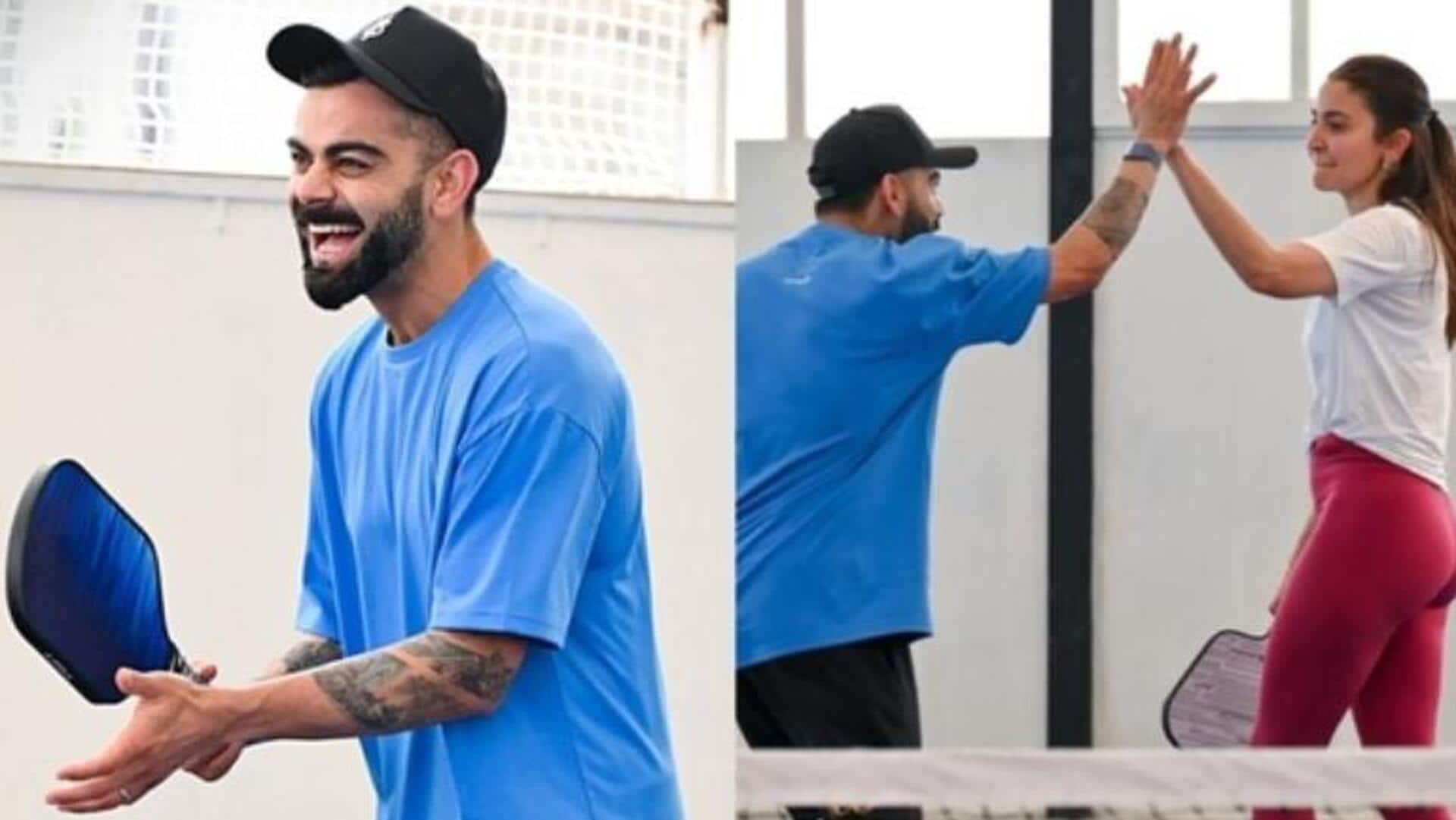 Virat Anushka: పికిల్బాల్ కోర్టులో విరాట్, అనుష్క జంట Virat Anushka: పికిల్బాల్ కోర్టులో విరాట్, అనుష్క జంట
