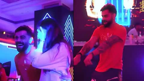 Virat Kohli - Anushka Sharma: కప్పు గెలిచిన ఆనందంలో కోహ్లీ-అనుష్క స్టెప్పులు.. వైరల్ అవుతున్న వీడియో!