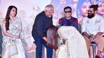 పొన్నియన్ సెల్వన్ 2: మణిరత్నం పాదాలను తాకిన ప్రపంచ సుందరి ఐశ్వర్యా రాయ్ 