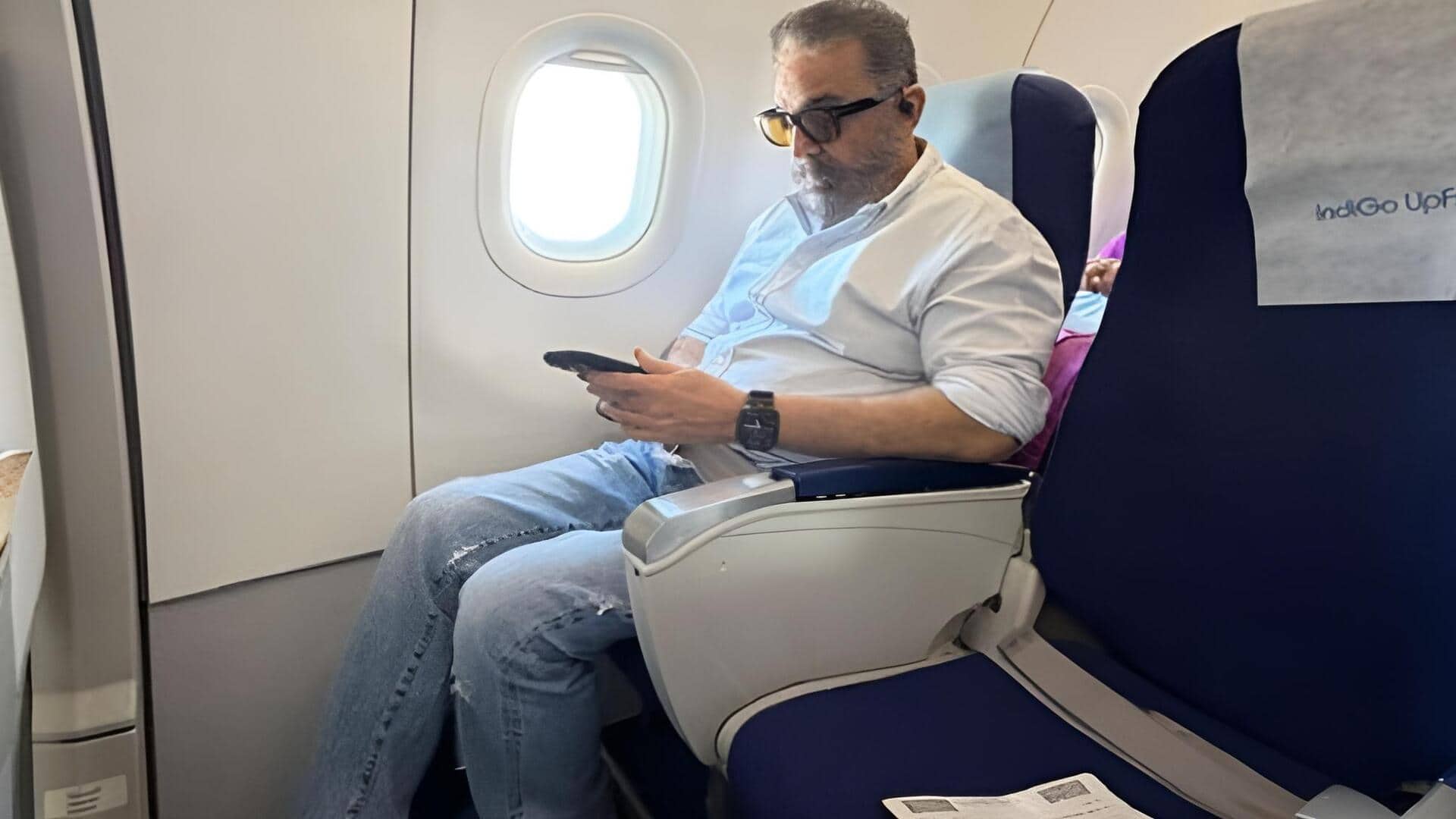 Kamal Haasan : కమల్ హాసన్ సింప్లిసిటీకి ఫిదా అవుతున్న ఫ్యాన్స్.. 'కల్కి 2' కోసం ఎకానమీ క్లాస్‌లో ట్రావెల్