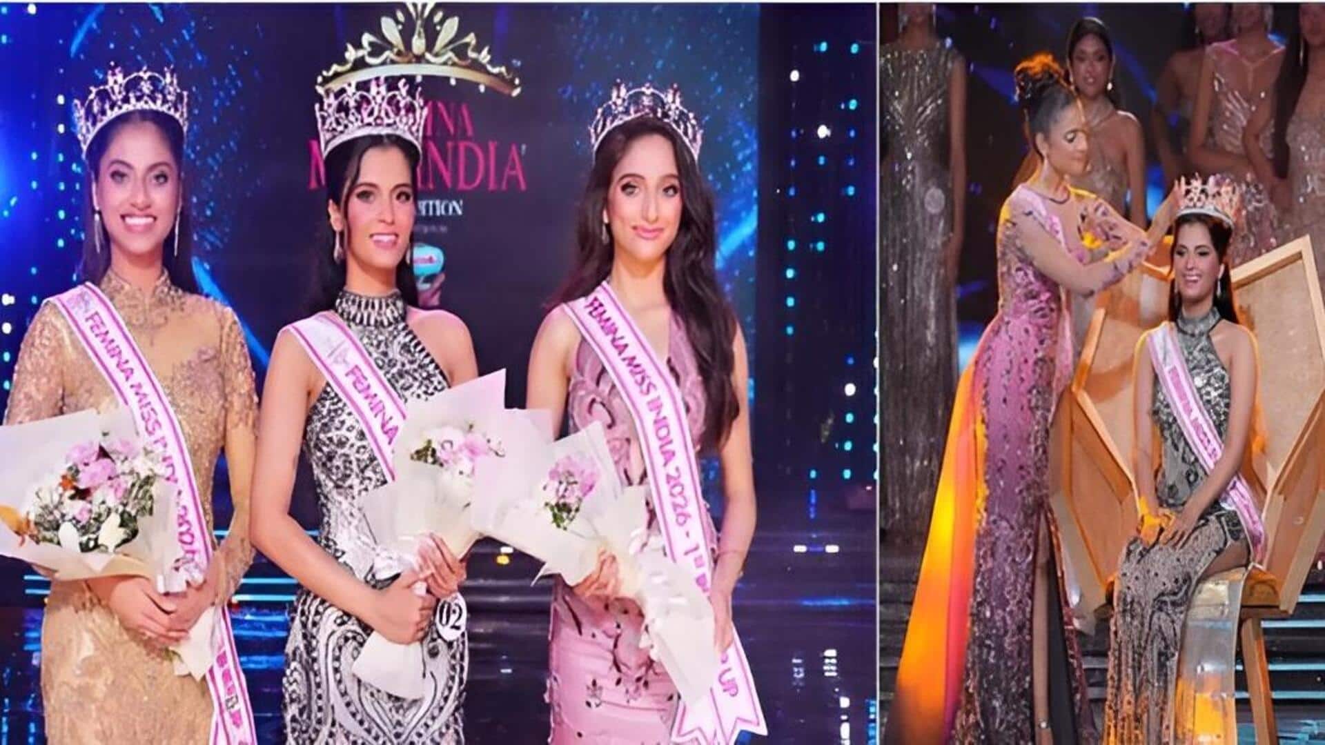 Miss India 2026 Winner: గోవా సుందరి సాధ్వి సతీష్ సెయిల్‌కు మిస్ ఇండియా కిరీటం