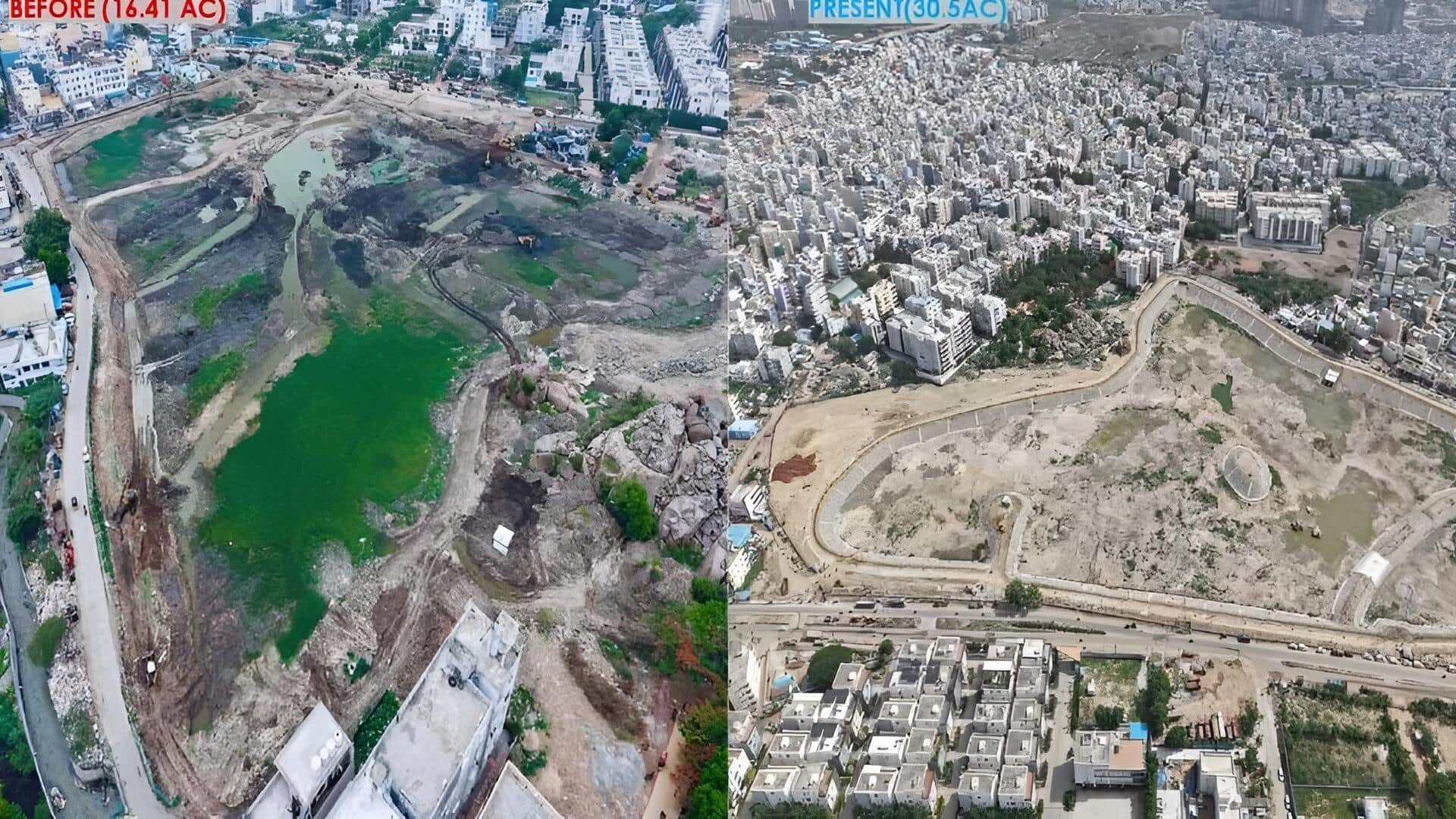 HYDRAA : సున్నం చెరువు రూపురేఖలు మారిపోతున్నాయ్‌.. బోటింగ్‌, ప్లే ఏరియాలు, సోలార్‌ లైట్లతో కొత్త లుక్‌!